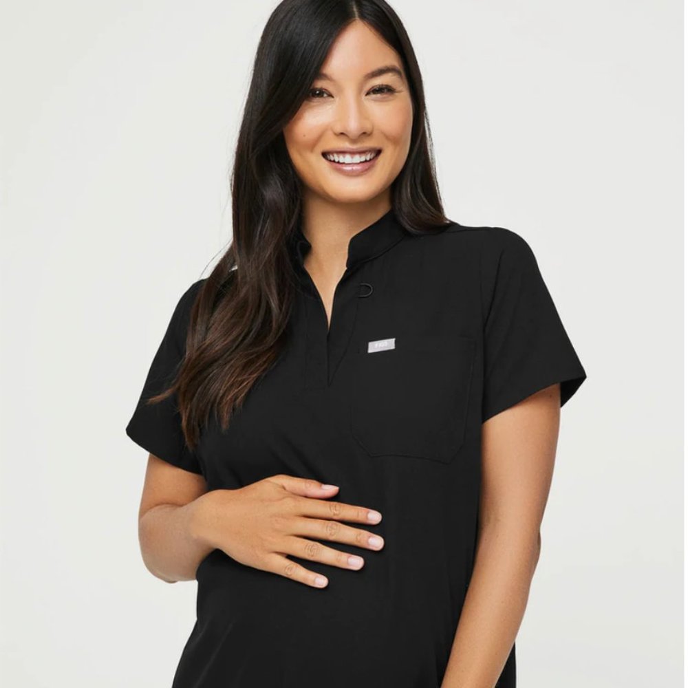 Kitale Maternity Scrub Top Figs Medium